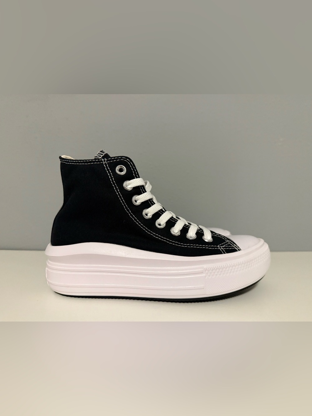 Converse Chuck Taylor All Star Move High Black White